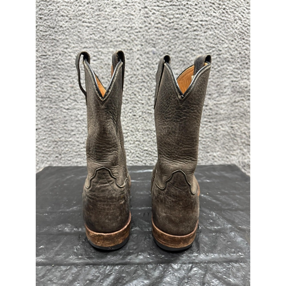 RRL Double RL Leather Pull On Roper Western Boots Brown 102861 Mens Size 9.5D US - Picture 3 of 12